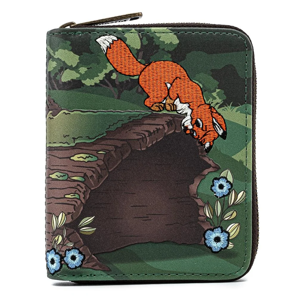 Loungefly Disney Fox and Hound Copper Todd Zip Around Wallet Bild 1
