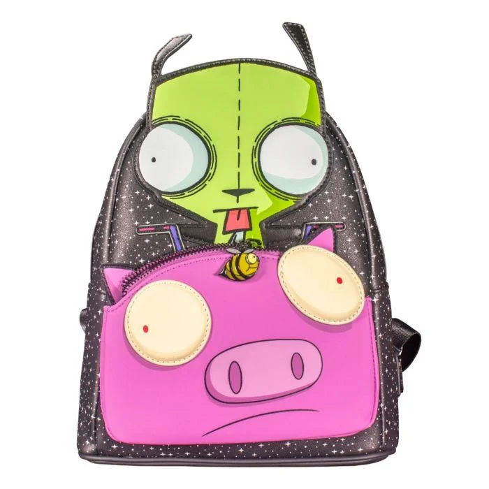 Loungefly Nickelodeon Invader Zim Gir Pig Doom Mini Backpack Bild 1
