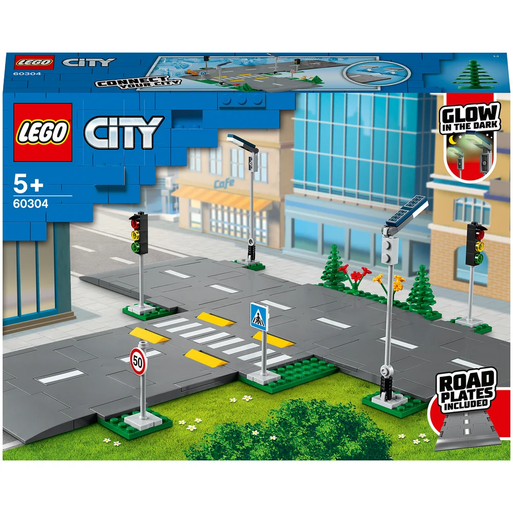 LEGO City: Straßenkreuzung mit Ampeln, im Dunkeln leuchtende Steine (60304) Bild 1