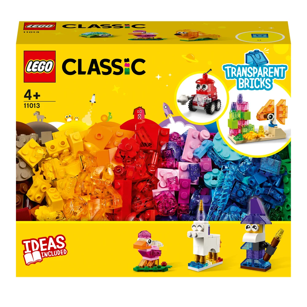 LEGO Classic: Kreativ-Bauset mit durchsichtigen Steinen und Tieren (11013) Bild 1