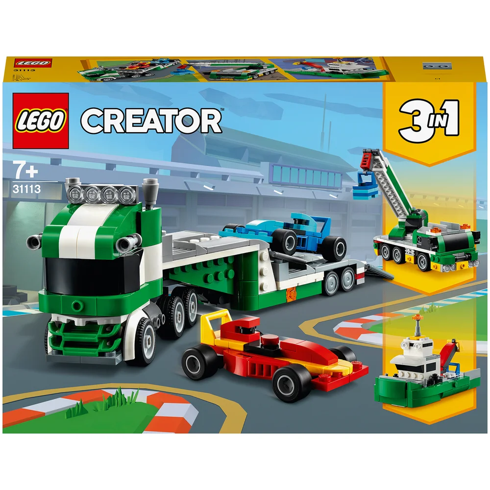 LEGO Creator: 3 in 1 Rennwagentransporter (31113) Bild 1