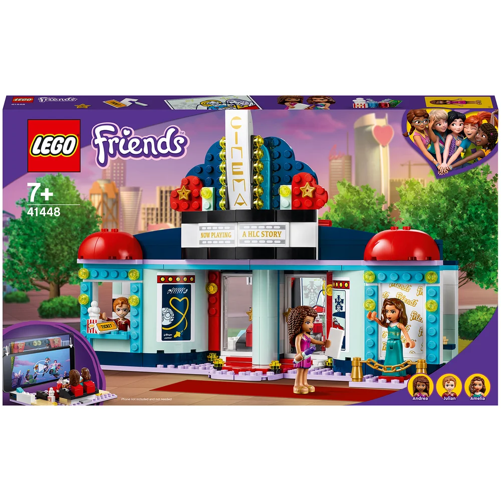 LEGO 41448 Friends Heartlake City Kino Set mit Mini-Puppen und Smartphone-Halter, Konstruktionsspielzeug, Spielzeug ab 7 Jahren Bild 1