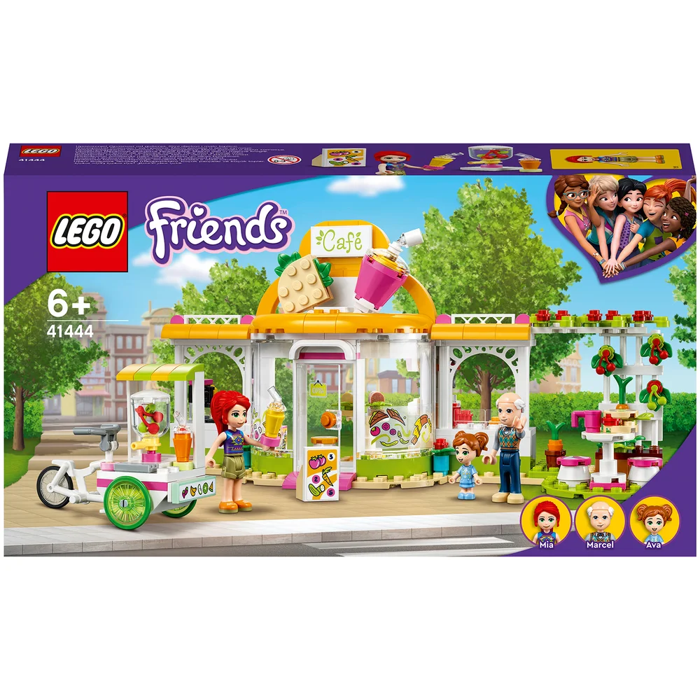 LEGO 41444 Friends Heartlake City Bio-Café Set, Restaurant Spielzeug ab 6 Jahren mit Mia und anderen Mini-Puppen, Lernspielzeug Bild 1