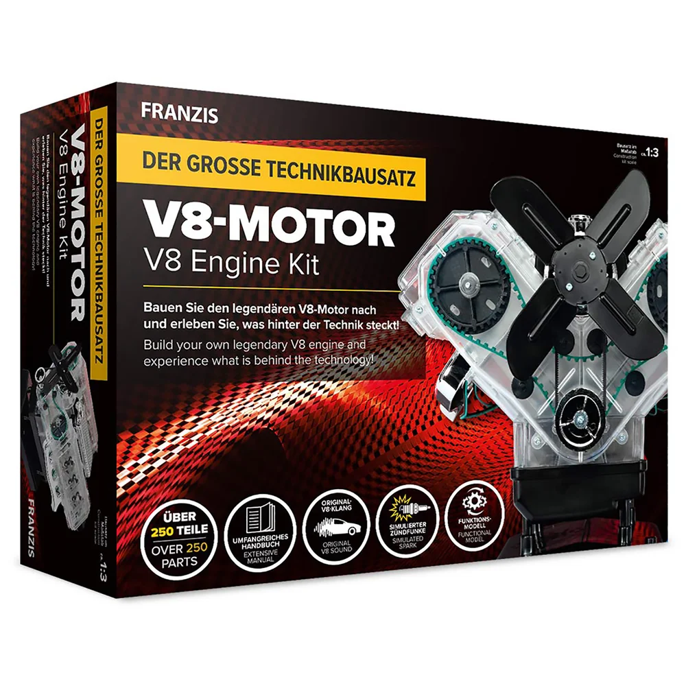Franzis V8-Motor-Kit Bild 1