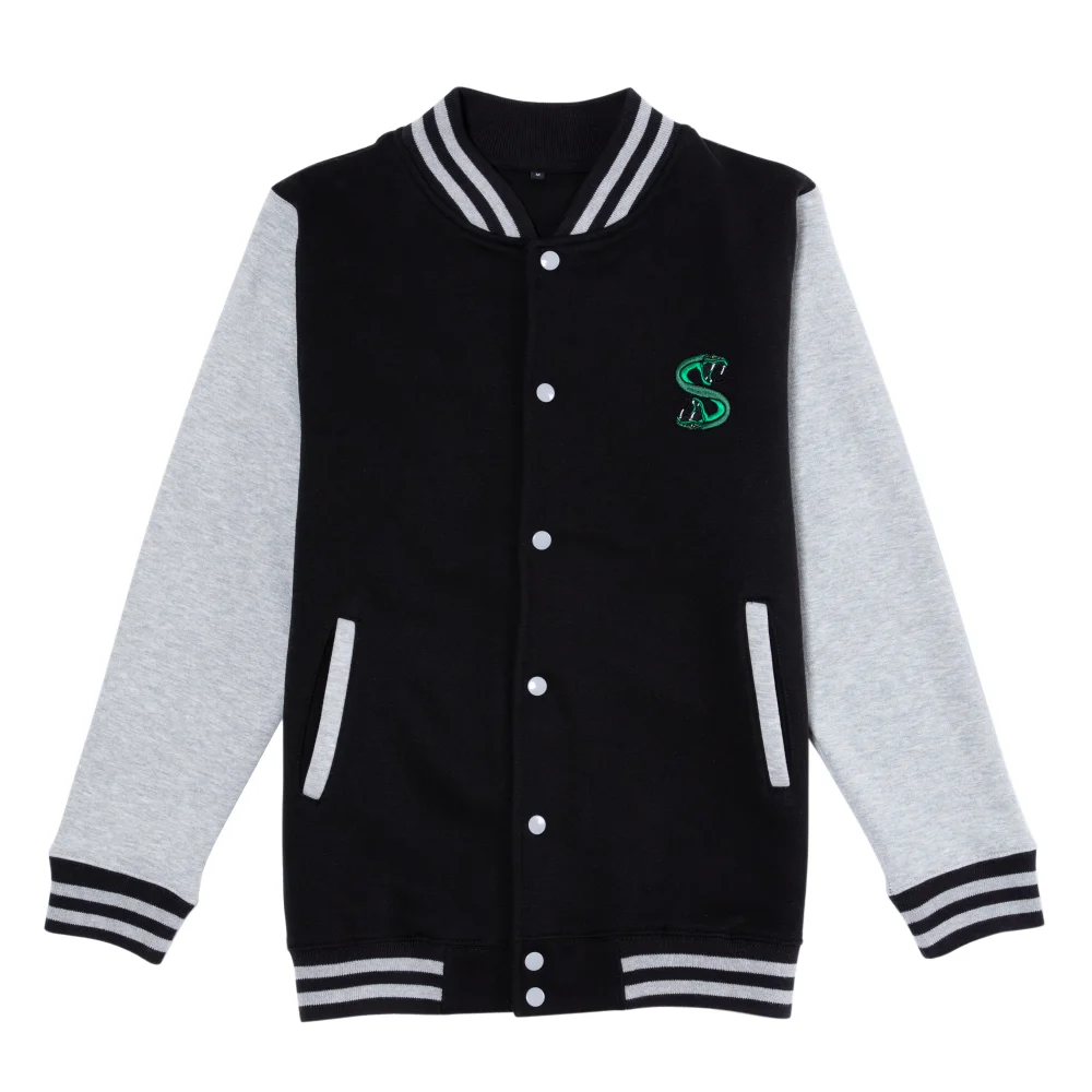 Riverdale South Side Serpent Men's Varsity Jacket - Black / Grey - S - Schwarz Bild 1