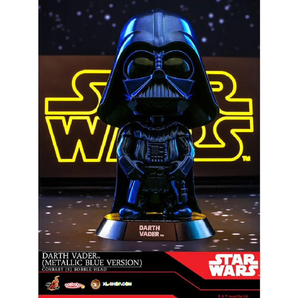 Hot Toys Cosbaby - Star Wars (Größe S) - Darth Vader (Version in Blau-Metallic) Bild 1