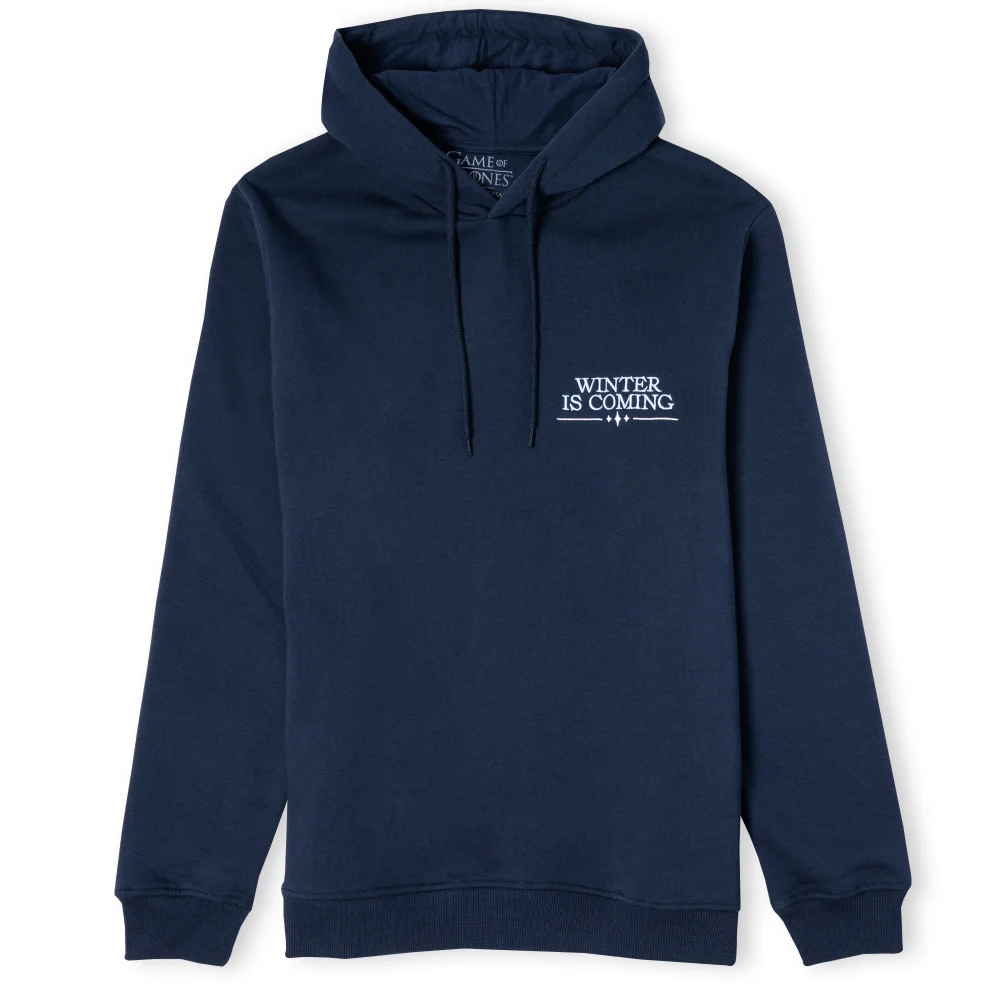 Game of Thrones Winter Is Coming Unisex Hoodie - Navy - S Bild 1