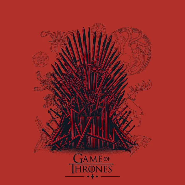 Game of Thrones The Iron Throne Herren T-Shirt - Rot