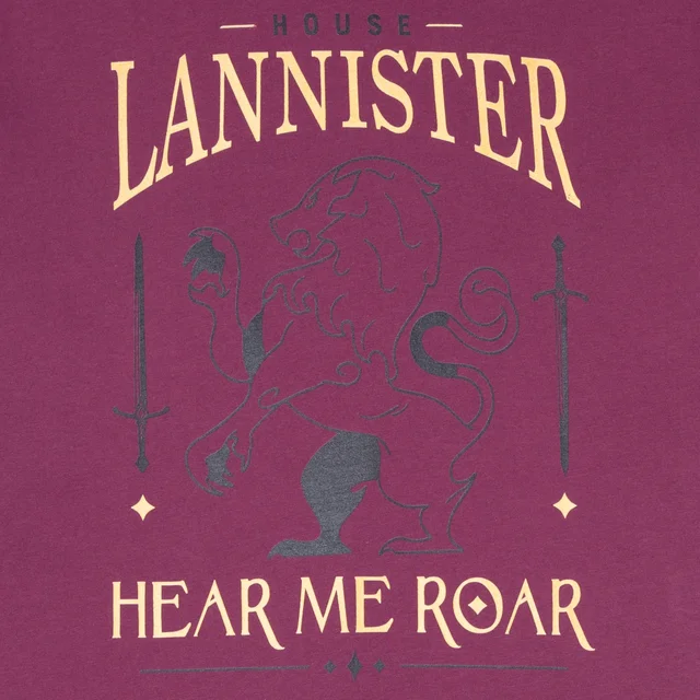 Game of Thrones House Lannister Herren T-Shirt - Burgunderrot