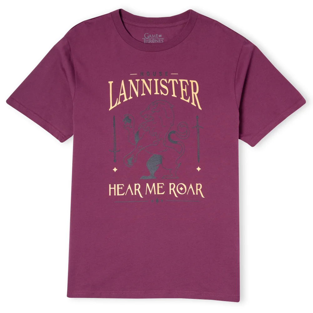 Game of Thrones House Lannister Herren T-Shirt - Burgunderrot - S Bild 1