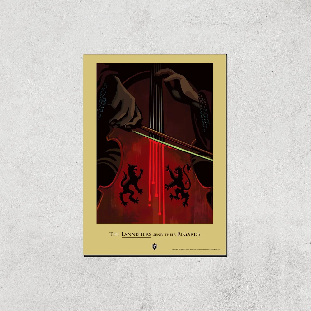 Game of Thrones Lannisters Giclee Art Print - A4 - Print Only Bild 1