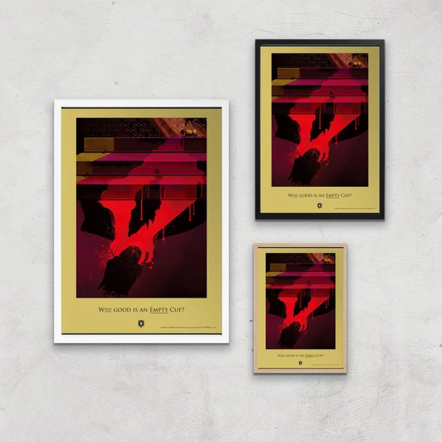 Game of Thrones Empty Cup Giclee Art Print