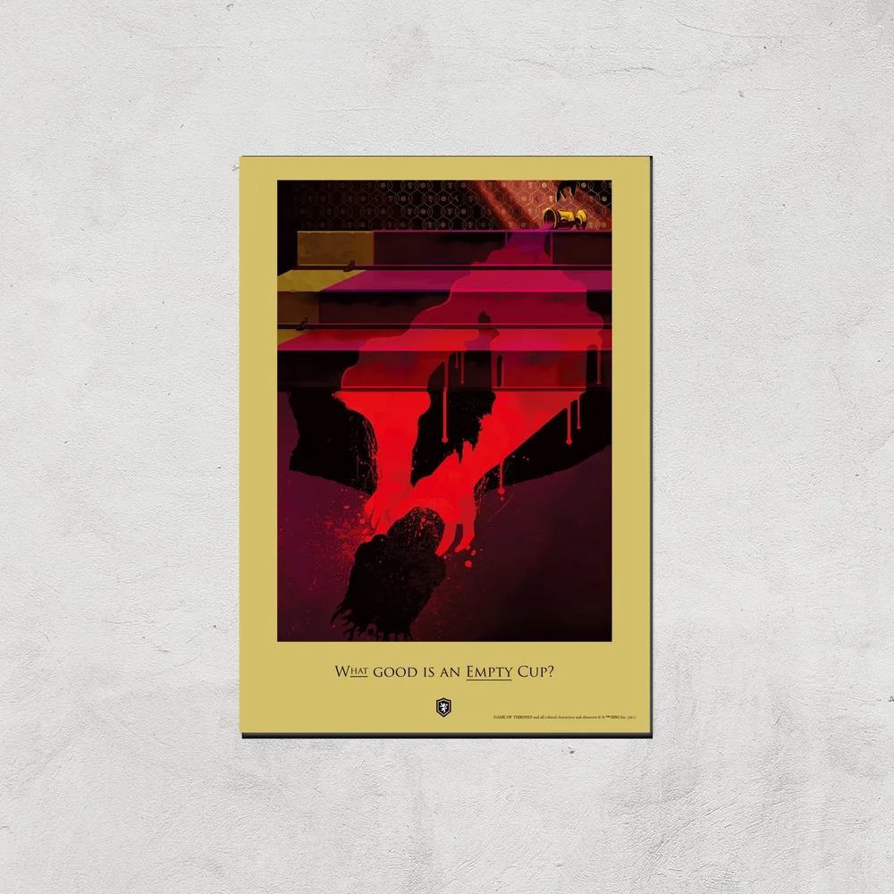 Game of Thrones Empty Cup Giclee Art Print - A4 - Print Only Bild 1