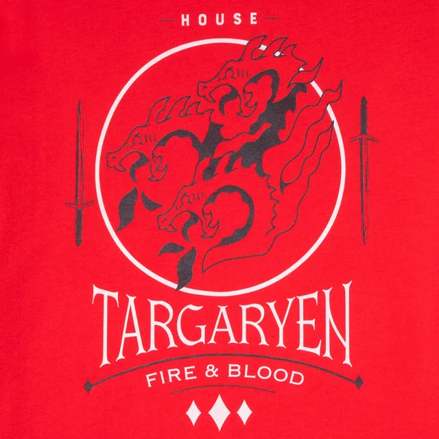 Game of Thrones House Targaryen Damen T-Shirt - Rot
