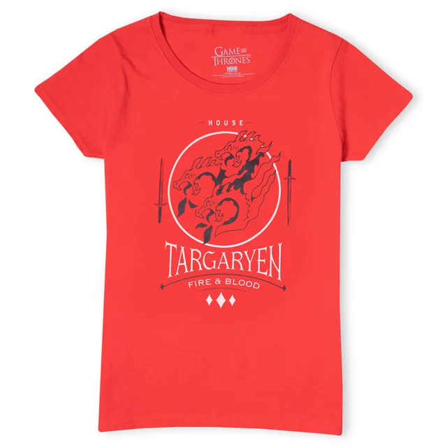 Game of Thrones House Targaryen Damen T-Shirt - Rot