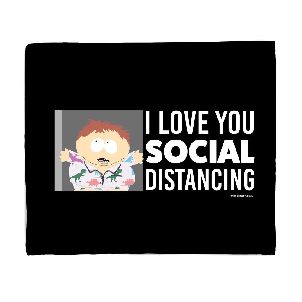South Park I Love You Social Distancing Fleece Blanket - M Bild 1
