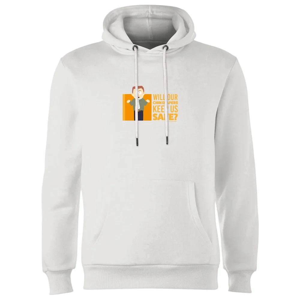 South Park Chin Diapers Unisex Hoodie - White - S Bild 1