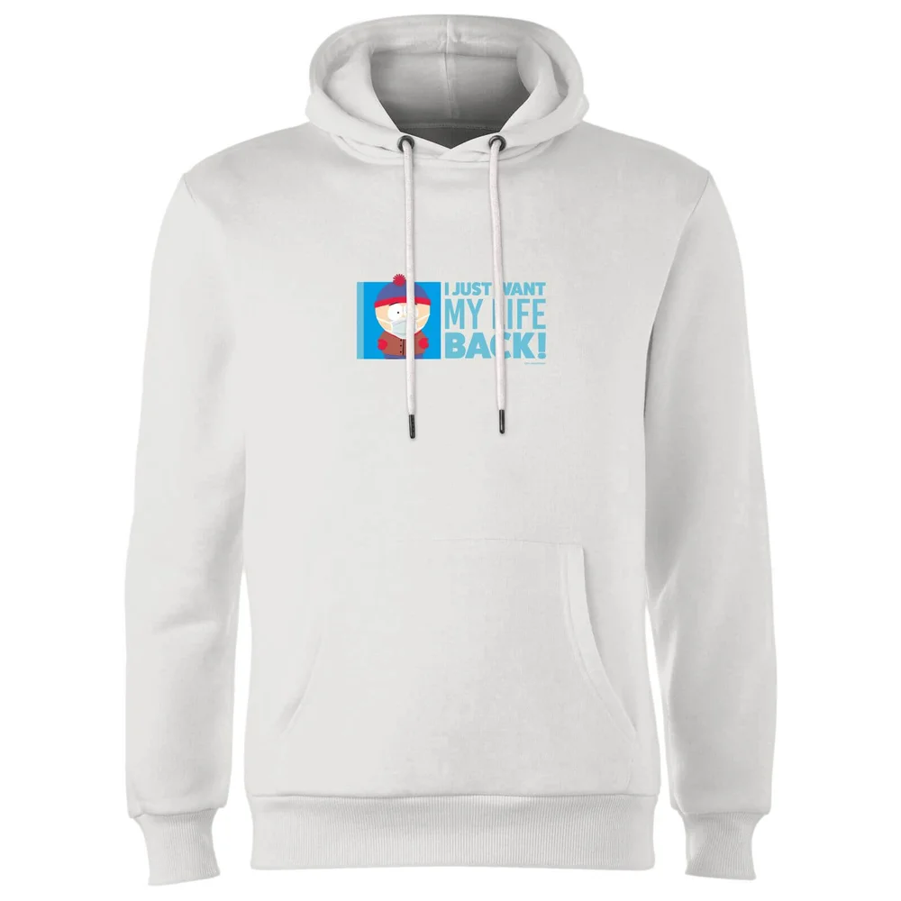 South Park I Just Want My Life Back Unisex Hoodie - White - S Bild 1