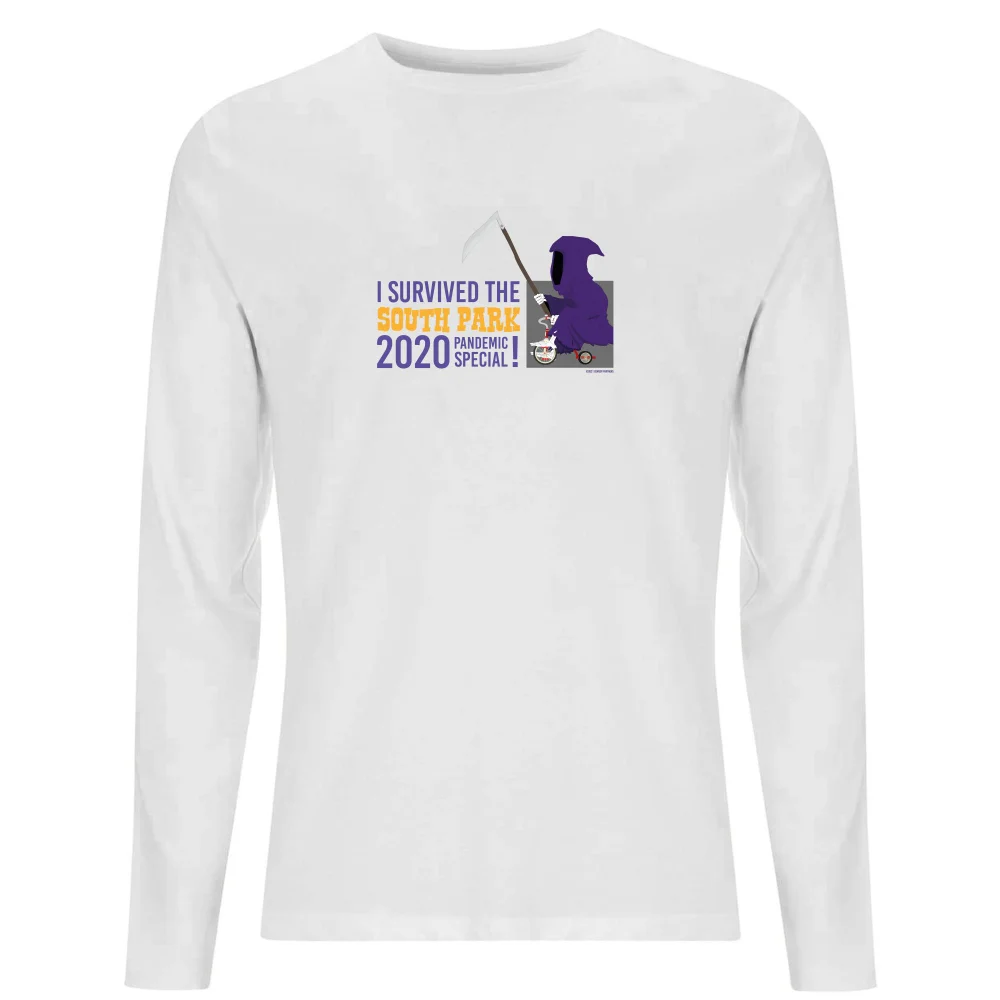 South Park I Survived The Pandemic Special Long Sleeve Unisex Long Sleeve T-Shirt - White - S Bild 1