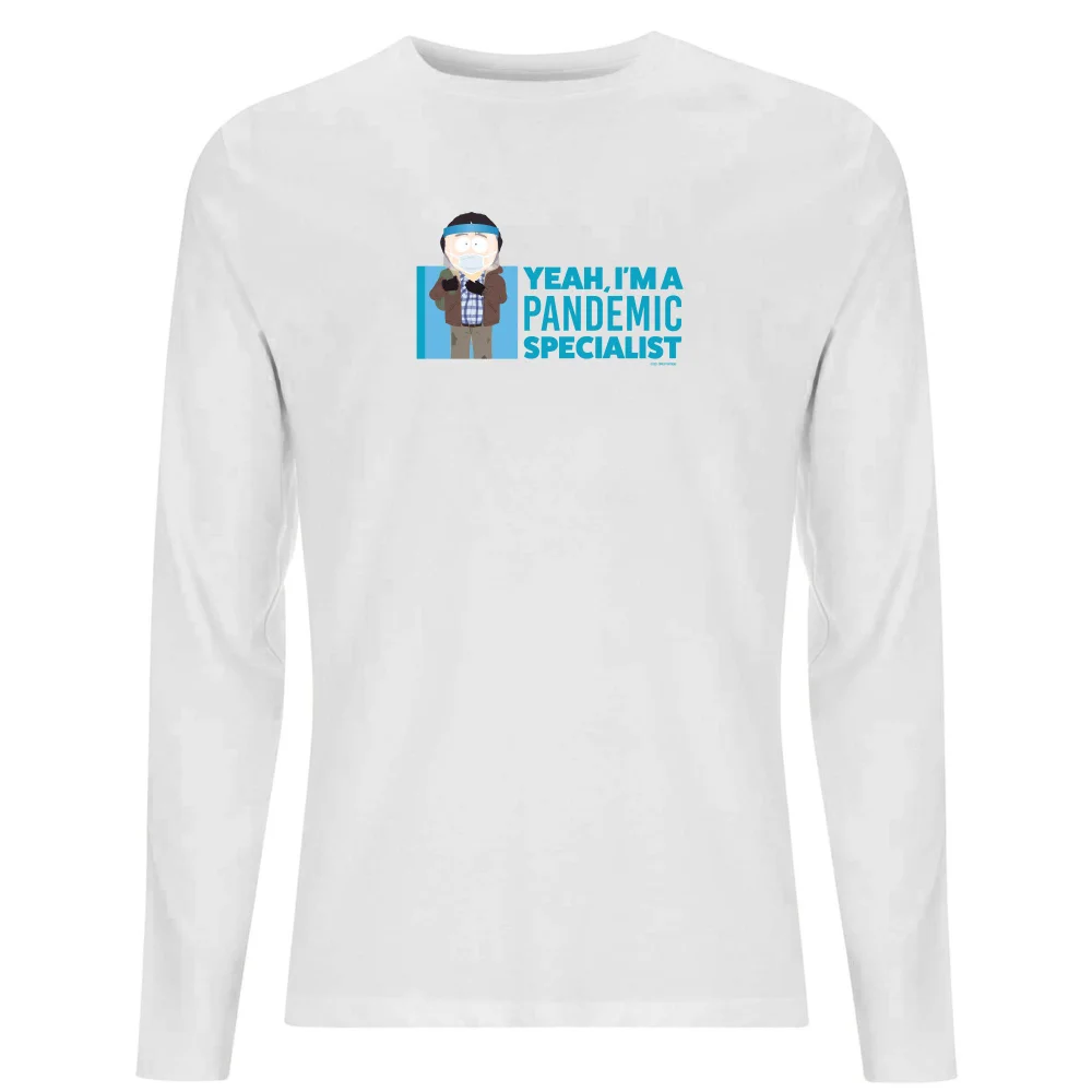 South Park Randy Pandemic Specialist Long Sleeve Unisex Long Sleeve T-Shirt - White - S Bild 1