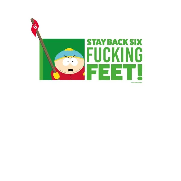 South Park Cartman Six Feet Women's T-Shirt - White