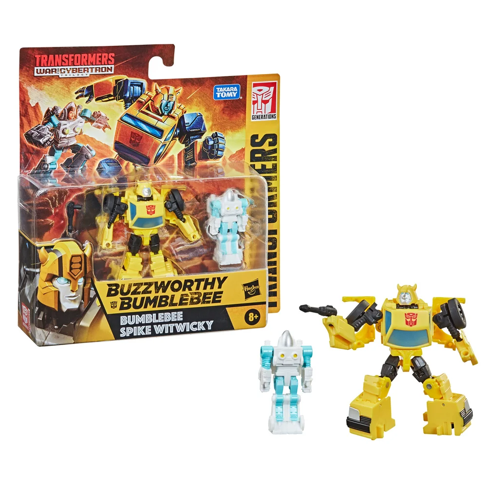 Transformers Buzzworthy Bumblebee War for Cybertron Core Bumblebee & Spike Witwicky 2er-Pack Bild 1