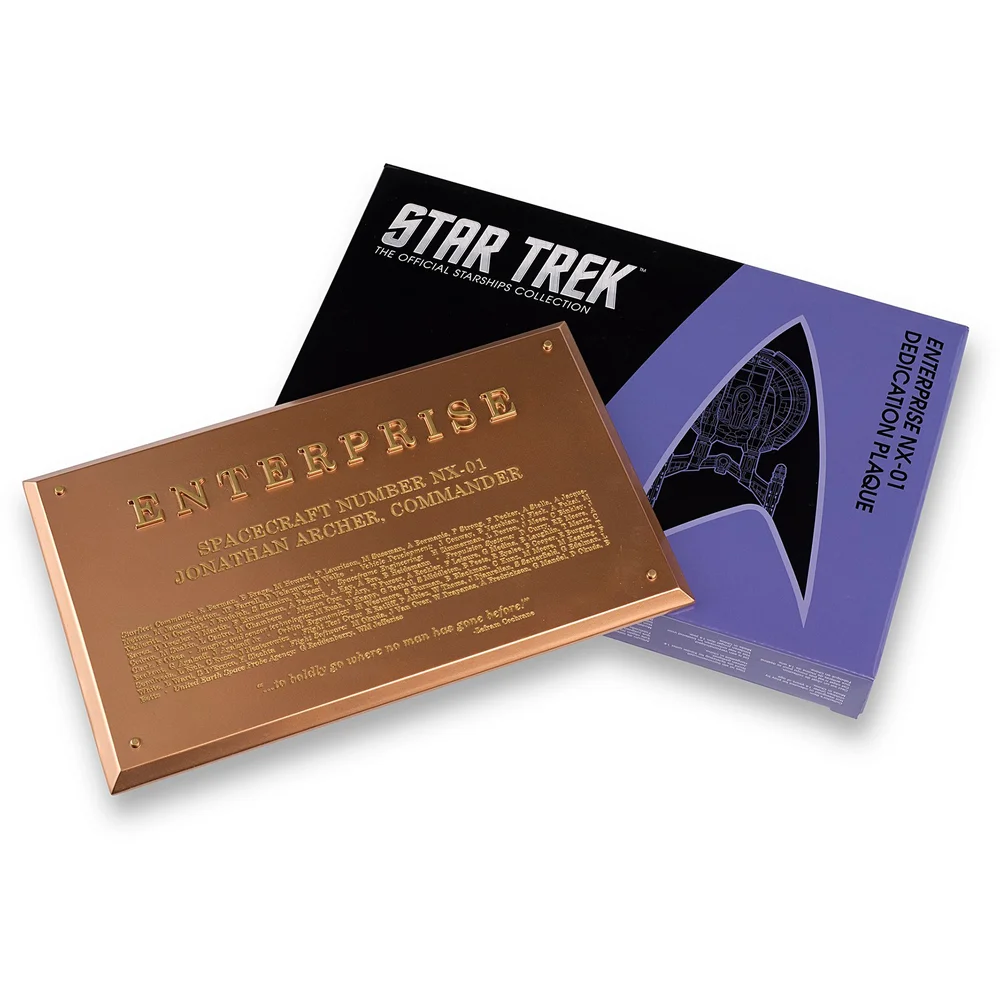 Star Trek USS Enterprise NX-01 Dedication Plaque Bild 1