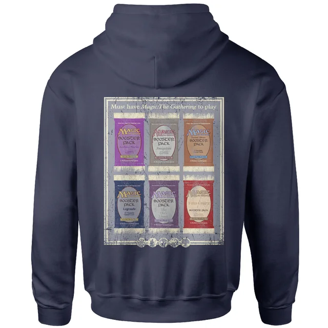 Magic the Gathering Booster Pack Unisex Hoodie - Navy