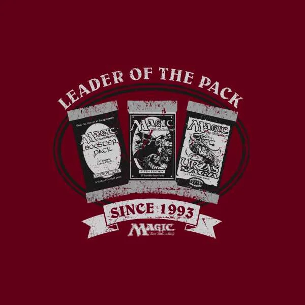Magic the Gathering Leader Of The Pack Herren T-Shirt - Burgunderrot