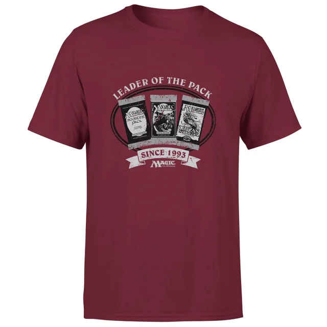 Magic the Gathering Leader Of The Pack Herren T-Shirt - Burgunderrot