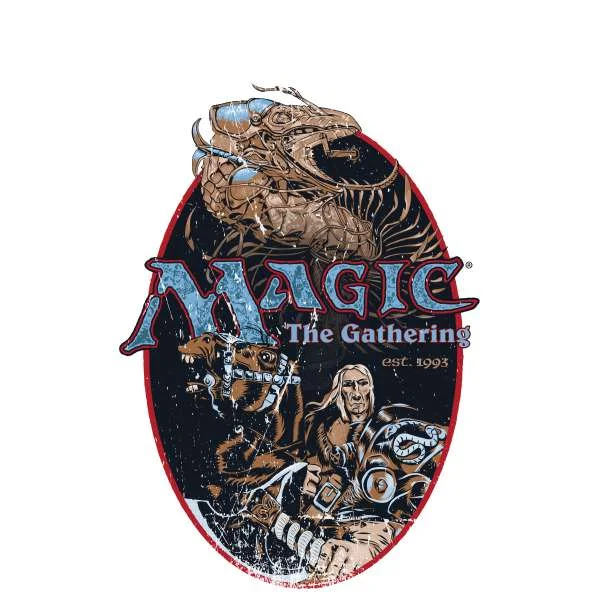 Magic the Gathering Est. 1993 Unisex Ringer T-Shirt - Weiß / Rot