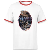 Magic the Gathering Est. 1993 Unisex Ringer T-Shirt - Weiß / Rot - undefined undefined