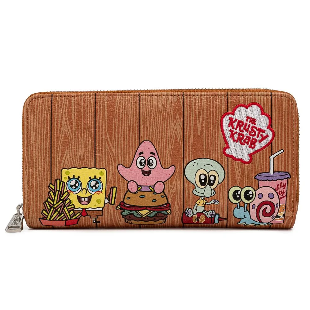 Loungefly Spongebob Krusty Crab Gang Zip Around Wallet Bild 1