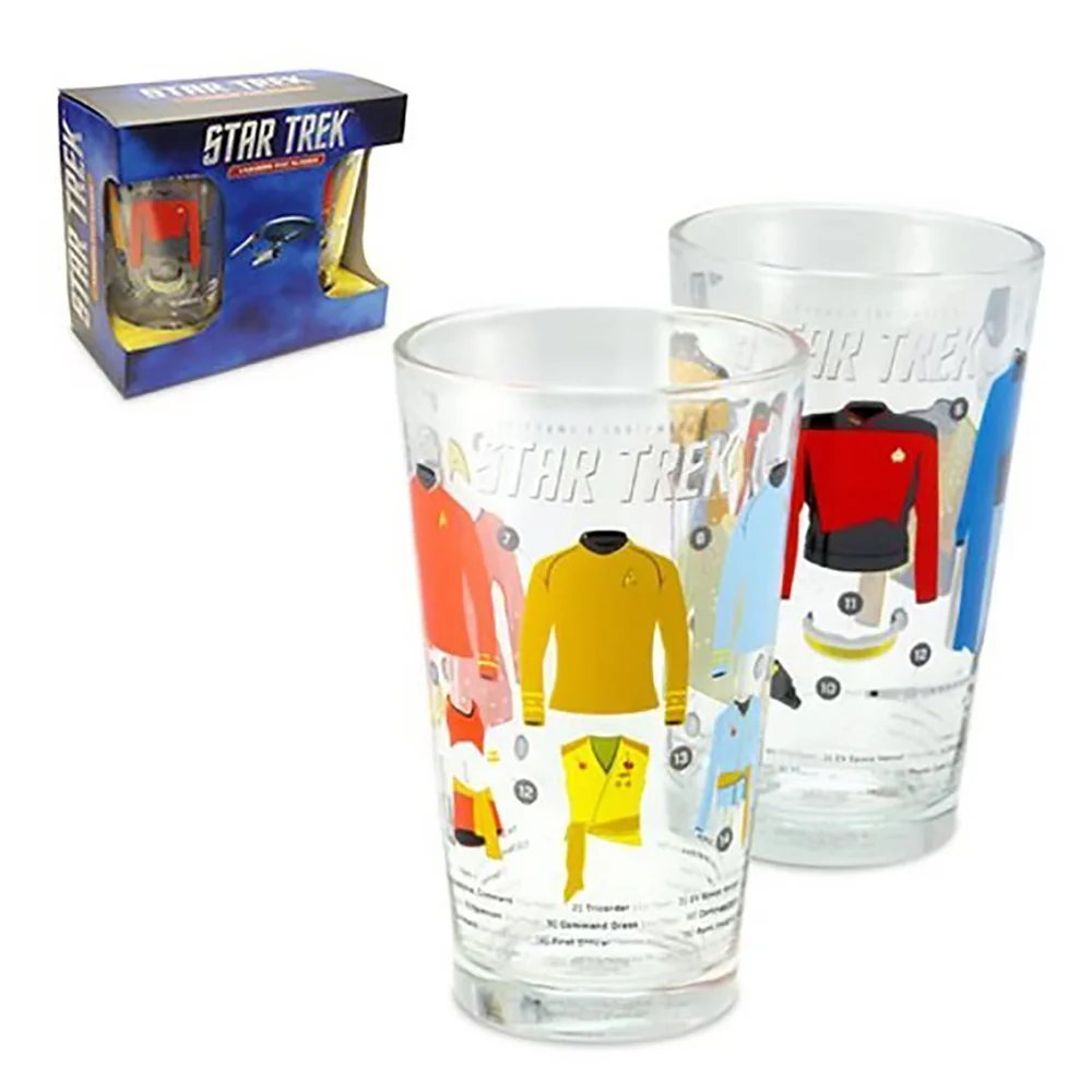 Coop Star Trek Uniforms & Equipment Pint-Gläser 2er-Set Bild 1