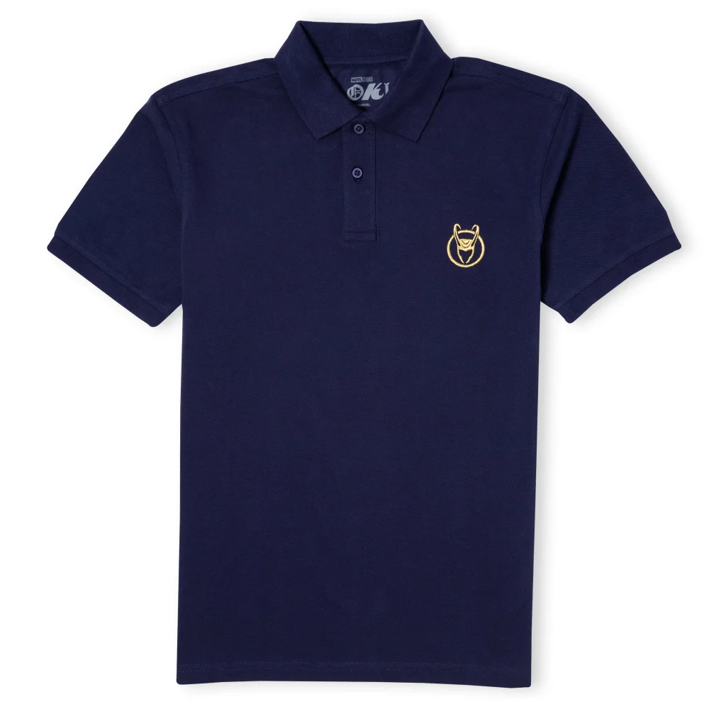Marvel Loki Logo Unisex Polo - Navy - S Bild 1