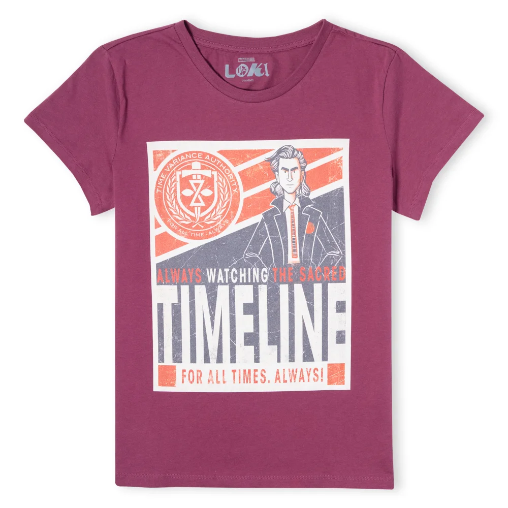 Marvel Timeline Women's T-Shirt - Burgundy - XS Bild 1