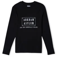 Batman Villains Arkham Asylum Unisex Long Sleeve T-Shirt - Schwarz