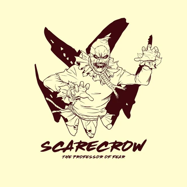 Batman Villains Scarecrow Unisex T-Shirt - Weiß Vintage Wash