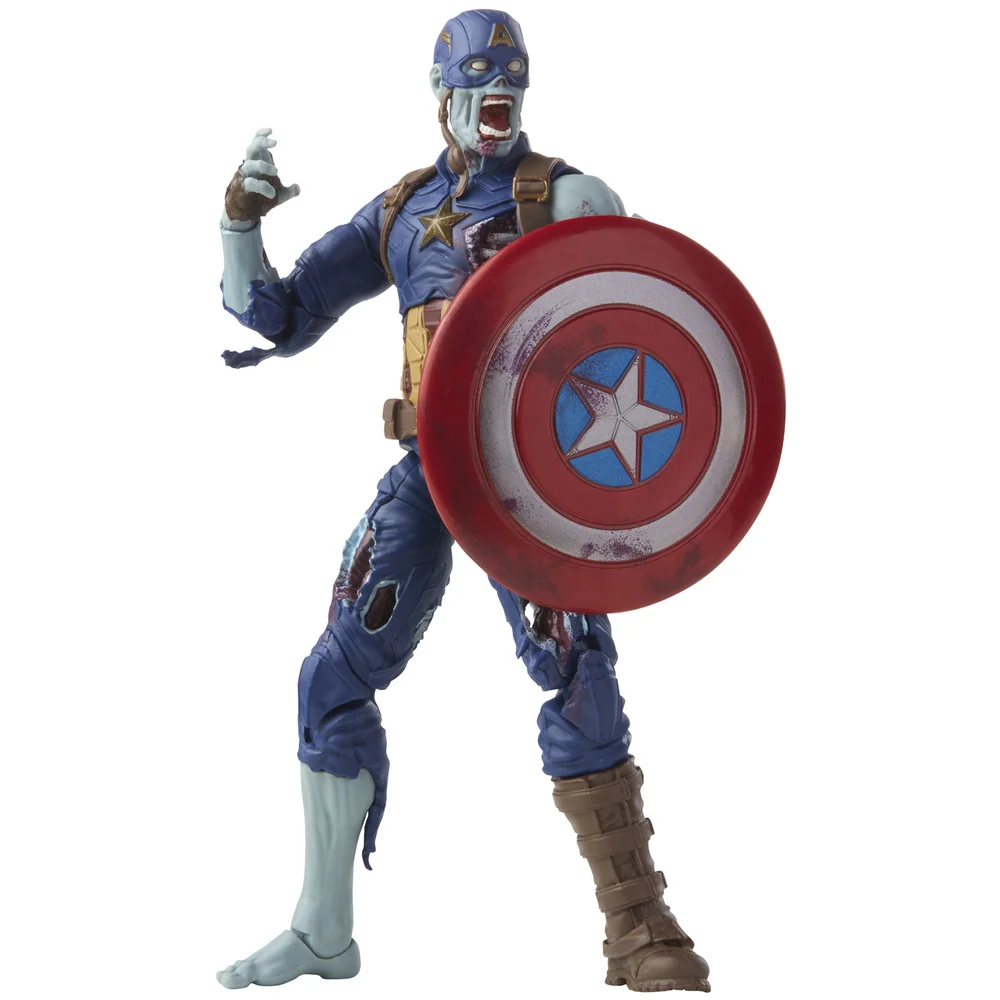 Hasbro Marvel Legends Series Zombie Captain America What If Action Figure and Build-a-Figure Parts Bild 1