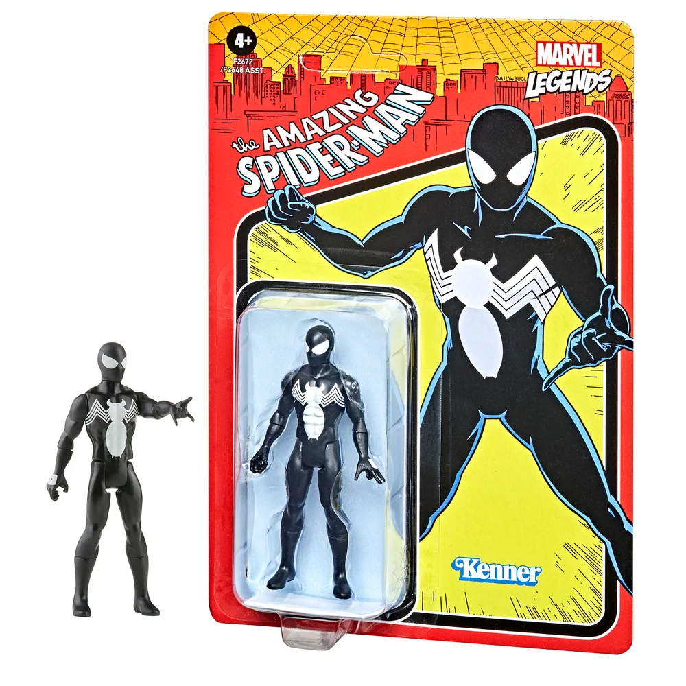 Hasbro Marvel Legends Retro 3.75 Symbiote Spider-Man Action Figure Bild 1