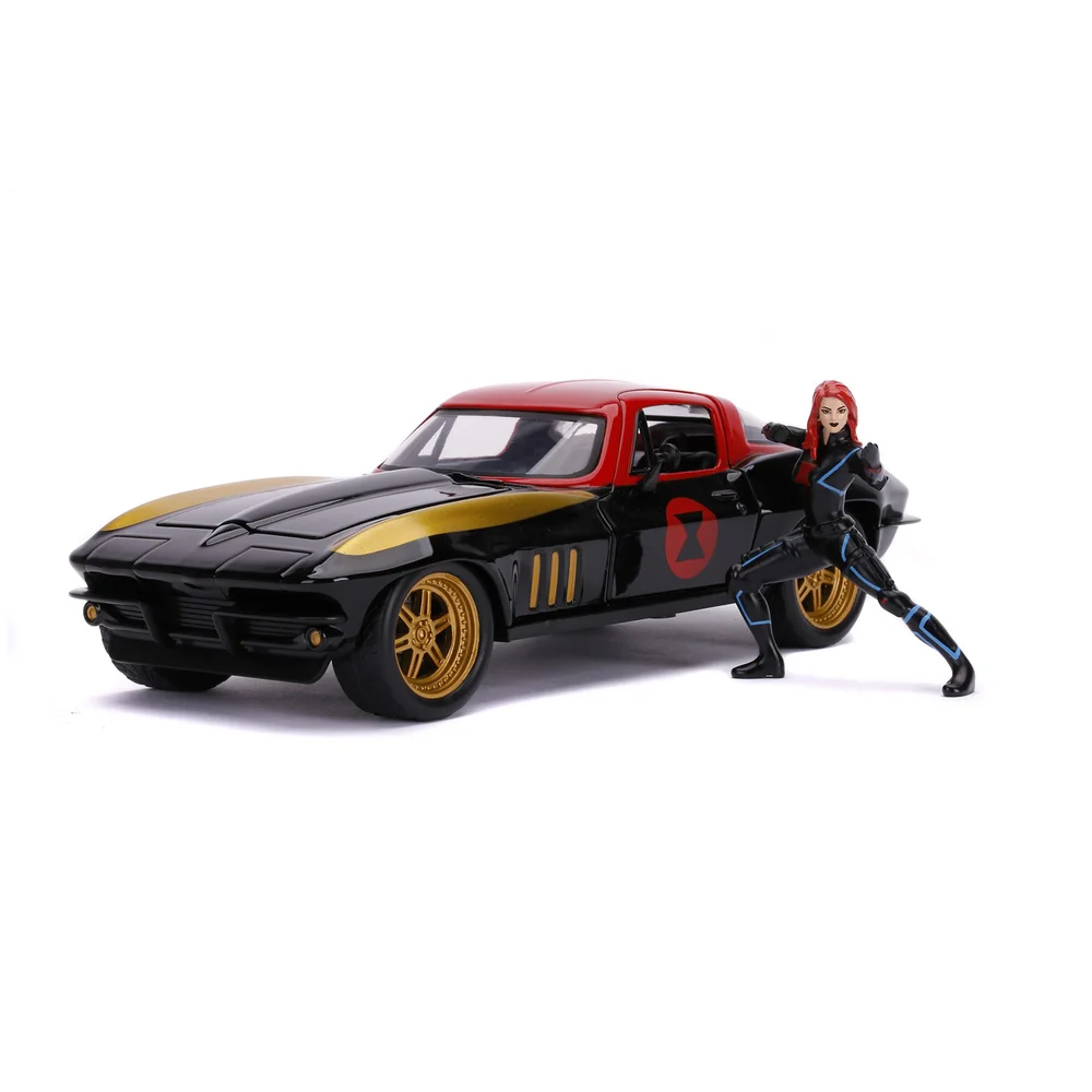 Jada Toys Marvel Schwarze Witwe 1966 Chevy im Maßstab 1:24 Bild 1