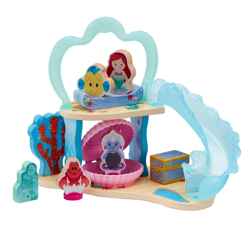 Disney Prinzessinnen - Arielles Unterwassergrotte und Figuren Spielset aus Holz Bild 1