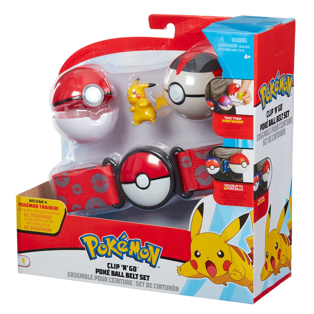 Pokémon Clip 'N' Go Pikachu Poke Ball mit Gürtel im Set Bild 1