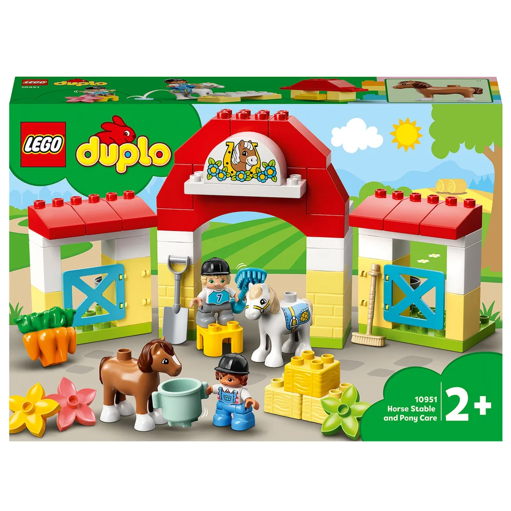 LEGO DUPLO Stadt: Pferdestall und Ponyhaltung Spielzeug für Kleinkinder (10951) Bild 1