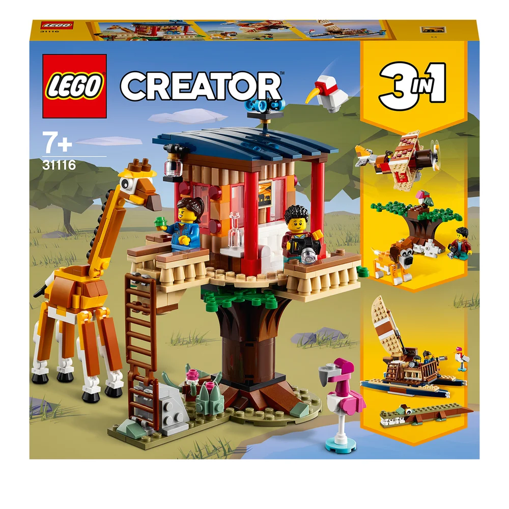 LEGO Creator: 3 in 1 Safari Wildlife Baumhaus Set (31116) Bild 1