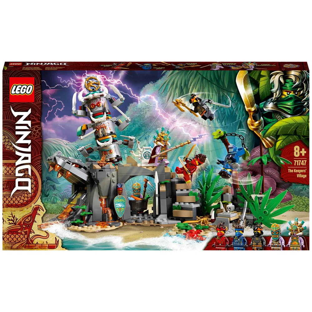 LEGO 71747 NINJAGO Das Dorf der Wächter Bauset, mit Ninja Cole, Jay und Kai Minifiguren, Spielzeug ab 8 Jahren Bild 1