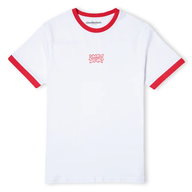 Rugrats Unisex Ringer T-Shirt - Weiß/Rot