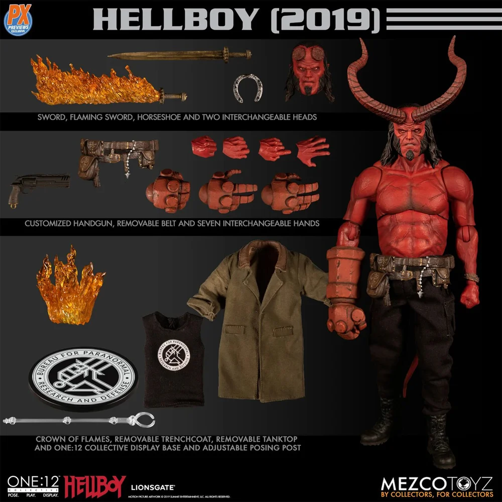 Mezco One:12 Collective Hellboy (2019) Hellboy Figur (Anung Un Rama Edition) Bild 1