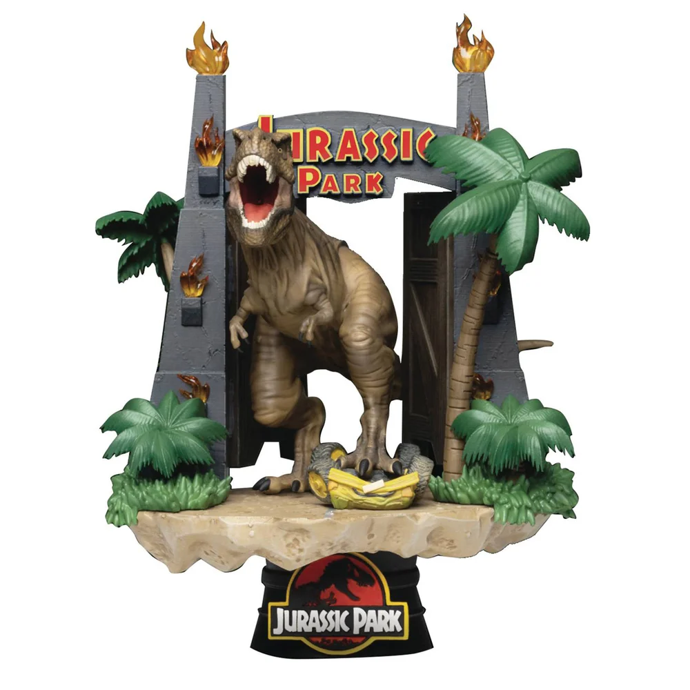 Beast Kingdom Jurassic Park Park Gate D-State Diorama Bild 1