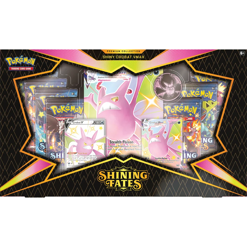 Pokémon TCG: Shining Fates Premium Collection Shiny Crobat VMAX/Shiny Dragapult VMAX (Assortment) Bild 1